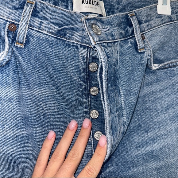 NWOT AGOLDE Riley High Rise Straight Crop in Haven 30 - Picture 6 of 9